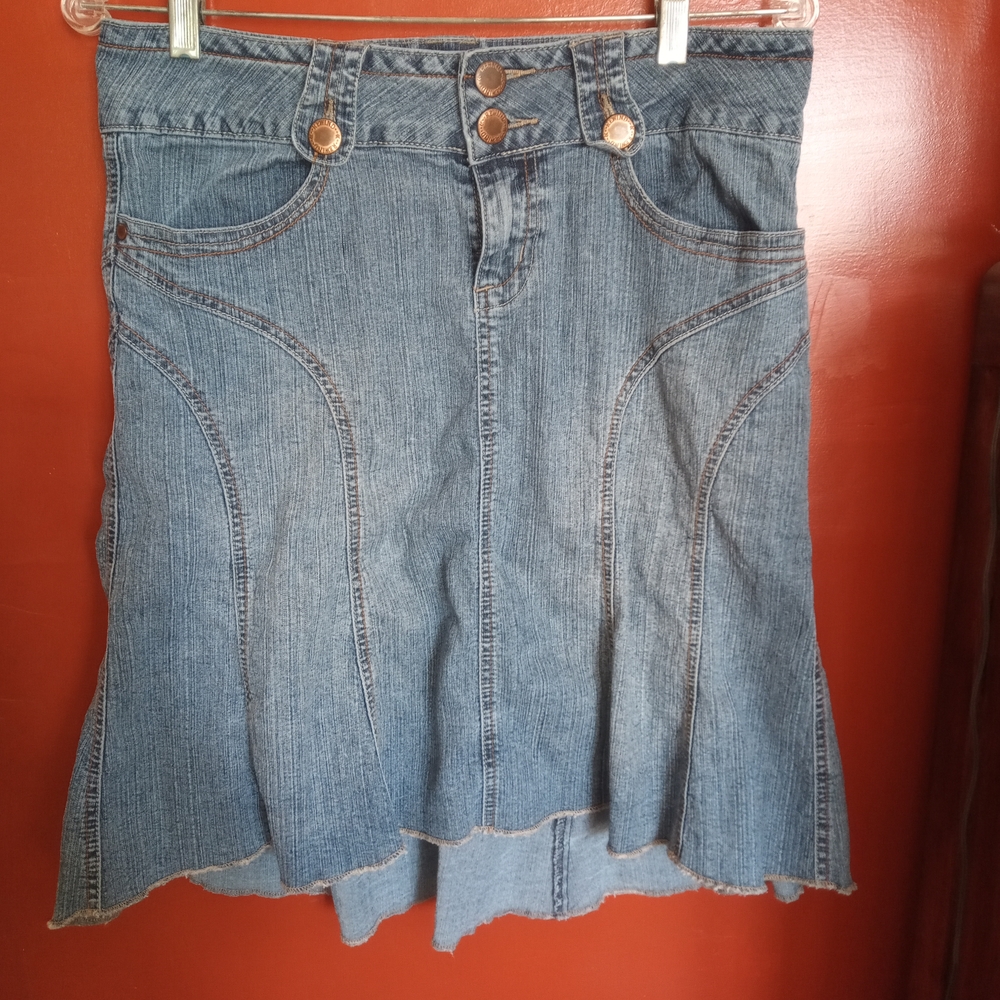 Rewind Blue Denim Mini Skirt